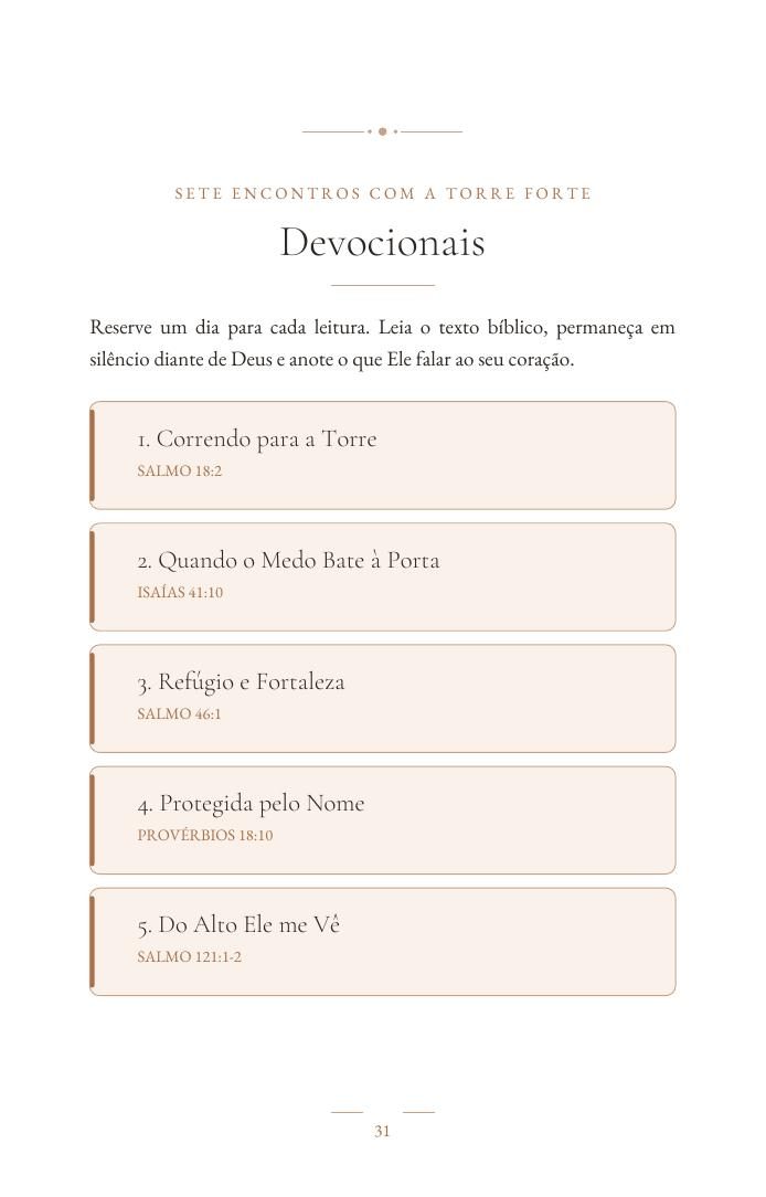 Página de devocionais nos Salmos